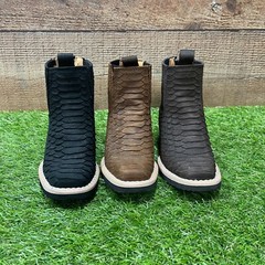 Baby/Toddlers Rodeo Western Python Cowboy Boots Zipper Botin Nino Piton Est. 281