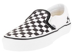 Vans Youth Classic Slipon Shoes | Checkerboard Black/True White | Authentic New