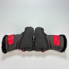Sorel Snow Commander Black Red Waterproof Thermal Rubber Winter Boots Kids Sz 4