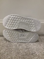 Adidas NMD R1 Refined J Primeblue Cloud White Grade School Size 7 *TRIED ON