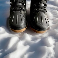 TIMBERLAND EURO TREKKER SHELL TOE DUCK BOOT BLACK/GUM (PS) SIZE 1.5Y (A1642)
