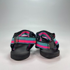 Teva Original Universal Pink Teal Black Hook & Loop Sports Sandals Youth Size 3