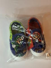 NWT Super Mario Brothers Slip On Sneakers Kids Size 12 Mario Luigi Nintendo Shoe