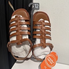 brown kids sandals