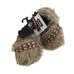 NWT Disney Star Wars Chewbacca Toddler Boys Fur Foot Slippers L 9-10 Brown