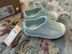 Native Jefferson Print Skip Blue Scribble Dots Toddler C8 NIB Sold Out Kids