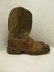 Ariat Kids Brown Leather Square Toe Cowboy Boots Style 10007602 Youth Size 1