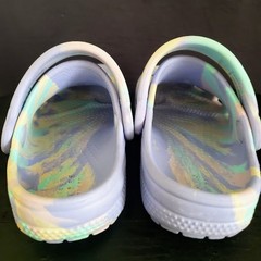 Crocs Kids Classic Marbled Clogs Lunar Jelly/Multi Colorway. Child Size 8