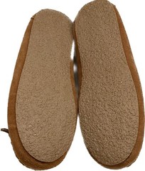 CREW CUTS FAUX SHEARLING LEATHER MOCCASINS LODGE SLEEPERS KIDS Size 3 NEW