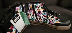 Disney Brand Rare Mickey Mouse High Tops Shoes Size 4 Kids- New No Box