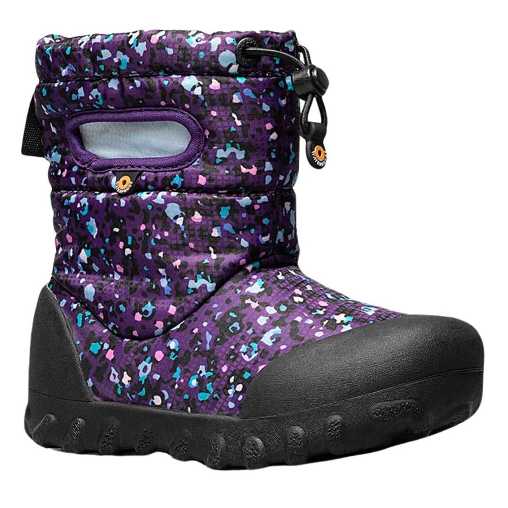 Bogs B-Moc Snow Little Textures Kid’s Winter Boots, Purple Multi, K6