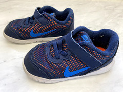 Nike- Flex Experience-Black/Blue/Orange-Young Boy- Size 8c