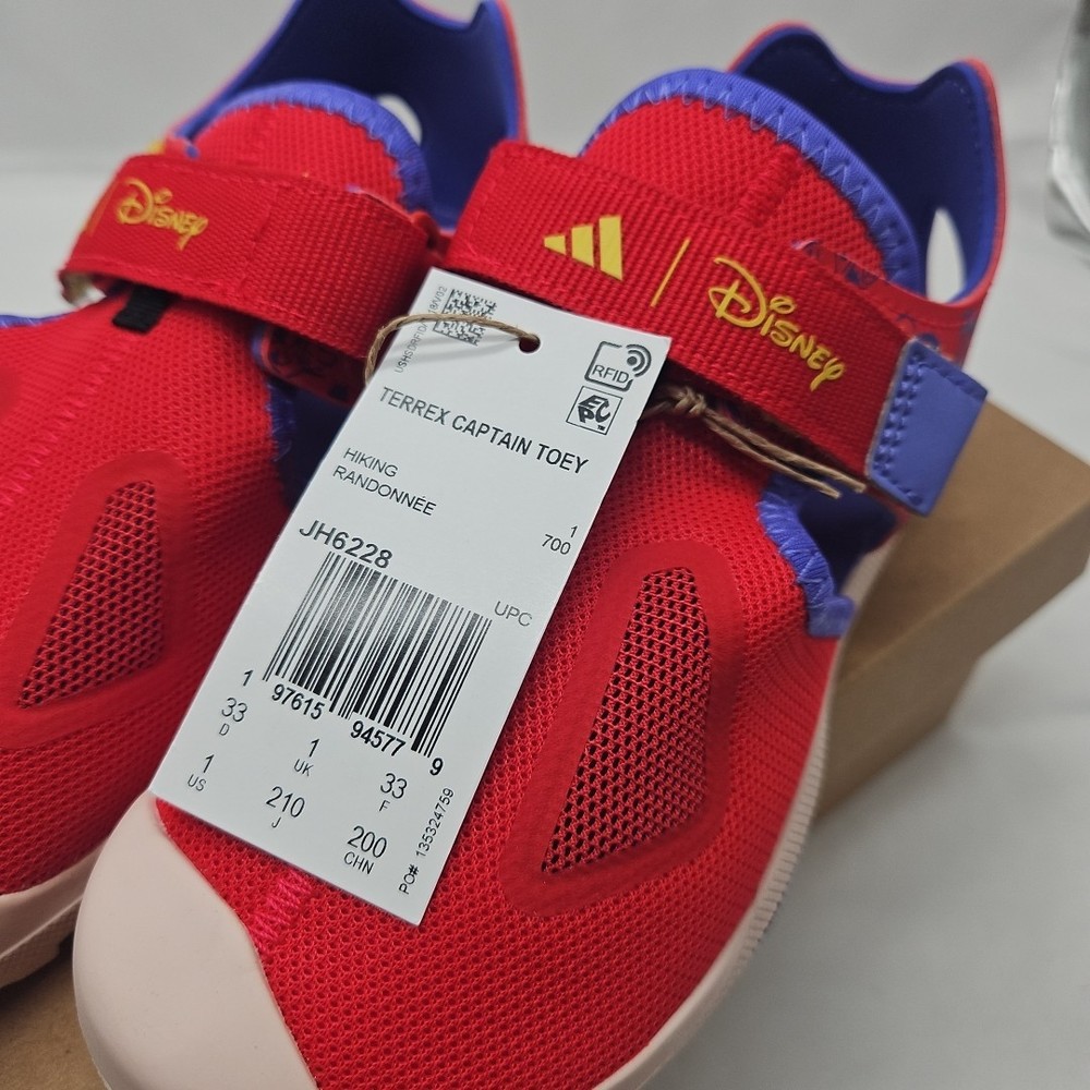 Disney Adidas Terrex Captain Toey Size 1 Kids Sandals Red And Blue