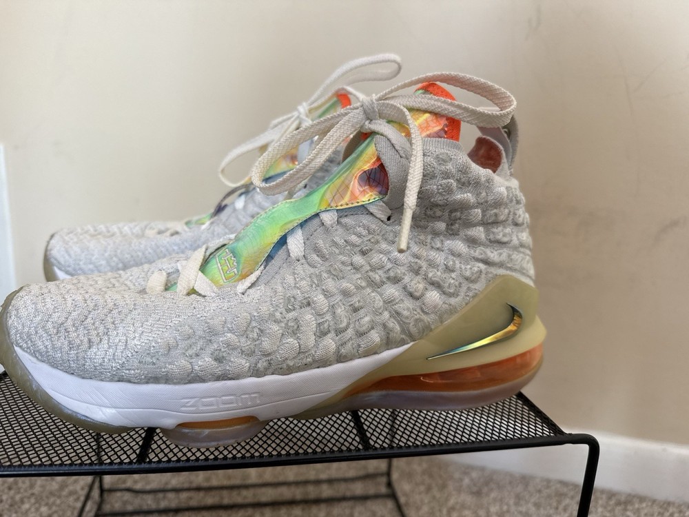 Nike Lebron 17 Bg Future Air CT4136-100 – 6.5Y – White Basketball Shoes