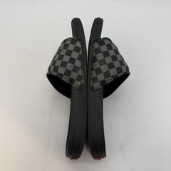 Vans Off The Wall Checkerboard La Costa Slide Youth 4 Black & White Skate Sandal