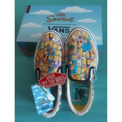 Vans x The Simpsons Comfycush Slip-On Springfield Shoes VN0A3WMD1TJ Kids 4 Mens