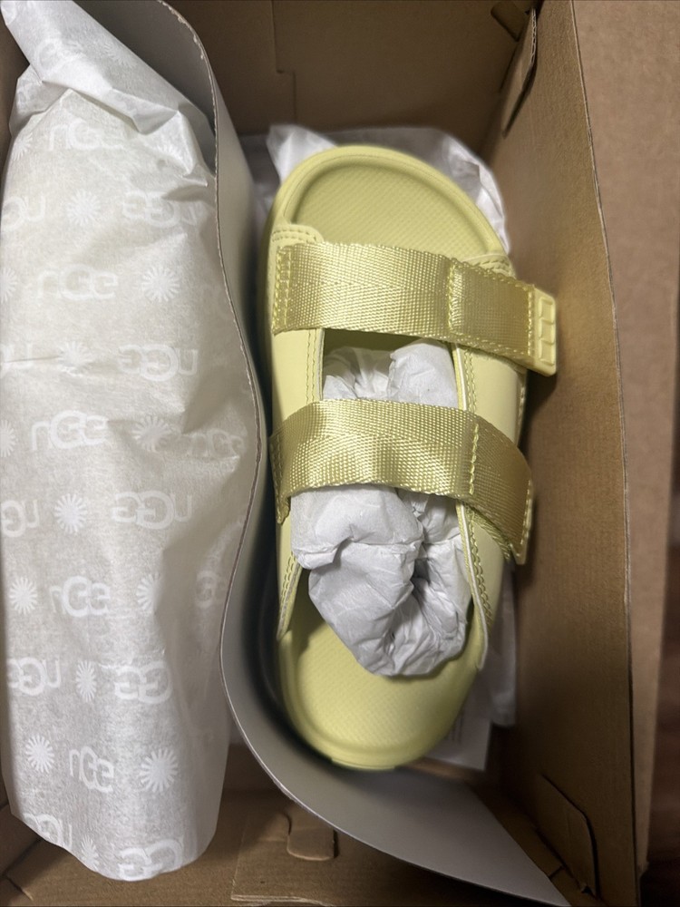 UGG Kid’s GoldenGlow Slide Sandals Size 13 K Girls Golden Yellow NEW IN BOX