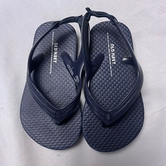 Old Navy Toddler Flip Flops Navy Blue Sandals with Backstrap Size 7