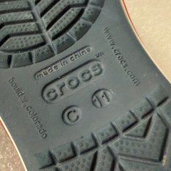 Crocs Crocband Cruiser Sandals Little Kids Children’s Size 11C Blue w/ 1 charm