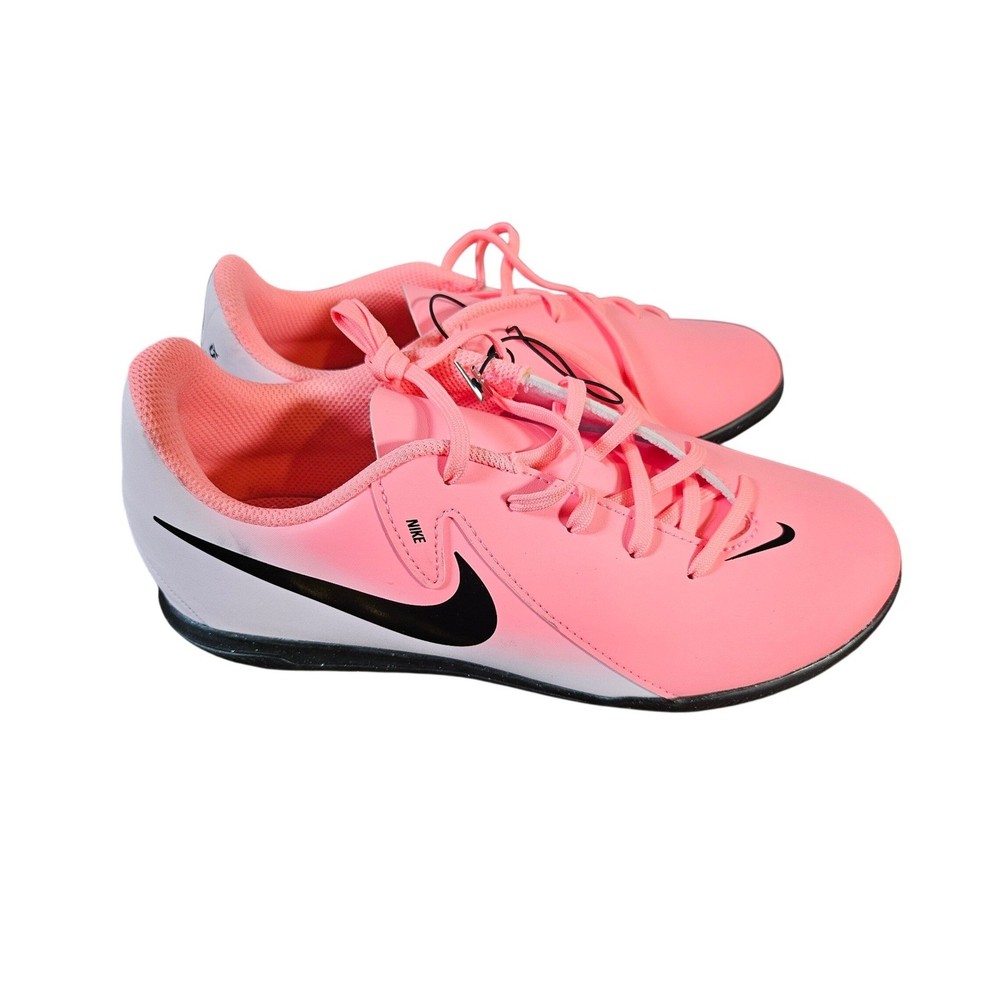 Nike Phantom GX Soccer Cleats Kids 5Y Pink White Indoor Court Athletic Shoes