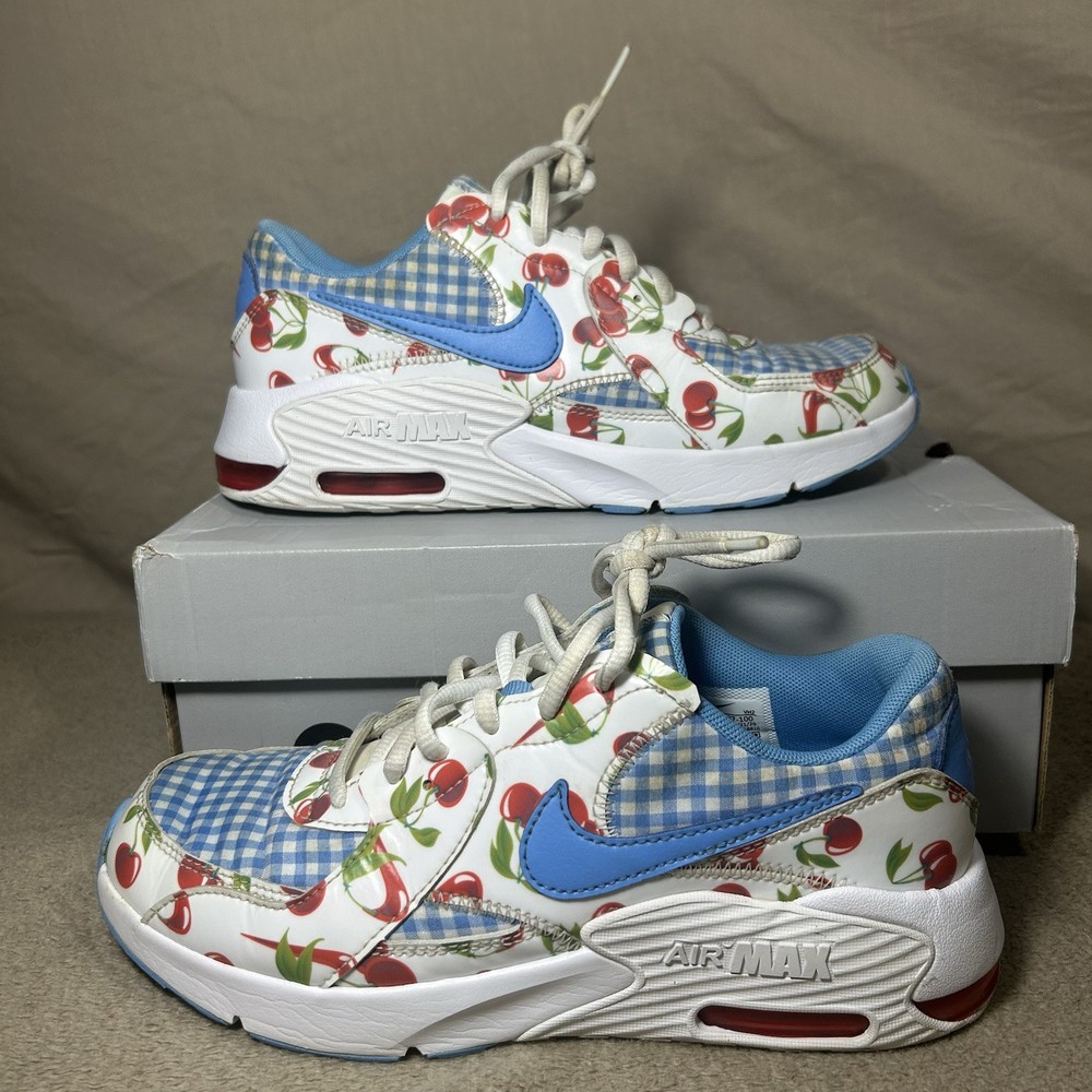 Nike Air Max Excee Cherry Picnic Gingham Youth Size 5Y Womens 6.5 CW5807-100