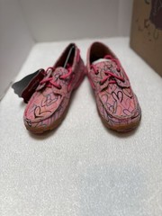 Twisted X Boots Driving Mocs Pink Canvas 13.5 Kids Medium