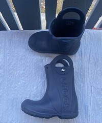 Crocs Kids Freesail Rain Boots Blue Sz G 12 US