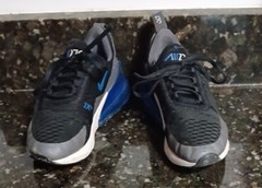 Nike Air Max 270 Black Blue/Black White/ Gray Blue 943345-029/001/032 3.5Y/5Y/5Y