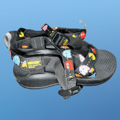 Kid’s Chaco PAC-MAN 80s Arcade Classic Z/Sandals Size Youth 2 Excellent Shape