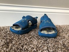Elefanten Blue Bob the Builder Unisex Kids Sandals Hook & Loop Toddler Size 7 US