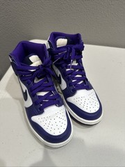 Size 4.5 (GS) – Nike Dunk High Electro Purple Midnight Navy