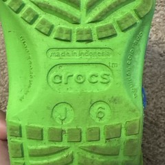 Crocs Classic Digital Block Clog Junior Boys/Girls Green Slime Color Size J6