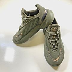Adidas Ozelia ‚OLIVE STRATA CAMO‘ Kids Shoe Size US 4.5 Savanna GV7685 🔥📈