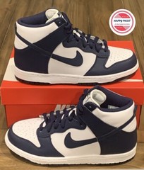 Nike Dunk High GS Sneakers White-Midnight Navy DB2179-104 Size 7Y/Women’s 8.5