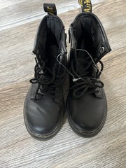 Doc Martens Air Wair 1460 J Black Combat Boots Size Kids US 12 See Photos