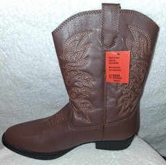Deer Stags Big Kid’s Ranch Boots Dark Brown TMHT Size 6M