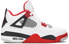 Jordan Air Jordan 4 Retro OG Fire Red 2020 Red/White 408452-160 Youth Size 5.5y