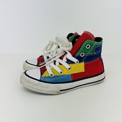 Chuck Taylor Converse Kids 11C Colorful High Top Blue Red Yellow Green Shoes