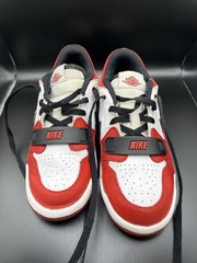 Air Jordan Legacy Low Sneaker White-Gym Red CD9055-116 Size 10C USED