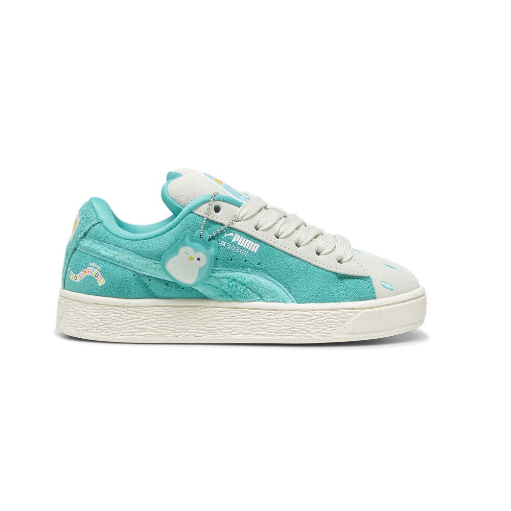 PUMA Suede Xl Winston X Squish Lace Up Youth Boys Green, Grey Sneakers Casual S