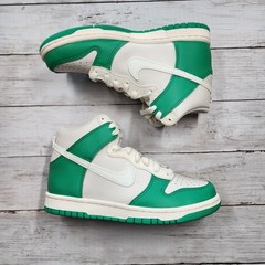 Sz 5.5Y(Wo 7) NIKE Dunk High GS Phantom Sail Stadium Green DB2179 002 No Lid
