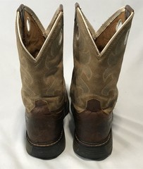 Ariat Workhog Brown Stitched Leather Square Toe Boot 10008644 – Youth Size 1
