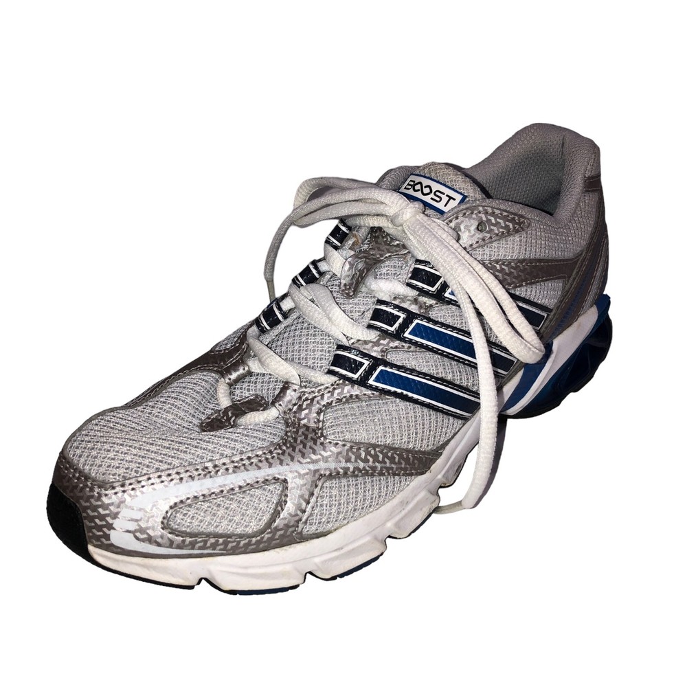 Adidas Galaxy Boost Boys Size 5 Gray Lace Up Running Shoes Athletic Sneakers