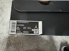 Jordan 6 Rings Gs BLACK/GYM RED-WHITE NOIR/BLANC/ROUGE GYM Size 6Y