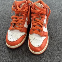 Nike Dunk High SP GS Syracuse Junior Youth Trainers White Orange US 5 DB2179-100