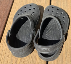 Crocs Classic Clogs Black Charcoal Unisex Youth 8-9 Girls Boys