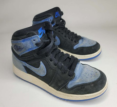 Nike Air Jordan 1 Retro OG High ~ Blue Black ~ Model FD1437-042 ~ Youth Size 4Y