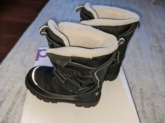 Pediped Flex Cruz Black White Boots, Size 10-10.5
