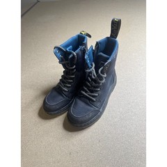 Dr. Martens Kids Combs Tech Black Ripstop Utility Boots Size 11 US Kids AW004