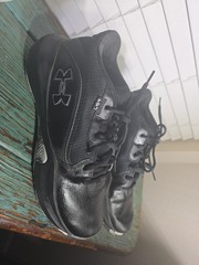Under Armour Men Sneakers Lockdown 11.5 Shoes, Black/Silver LD7